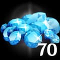 70 алмазов