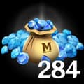 284 алмазов
